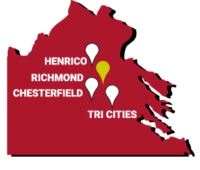 Richmond and vicinity coverage area